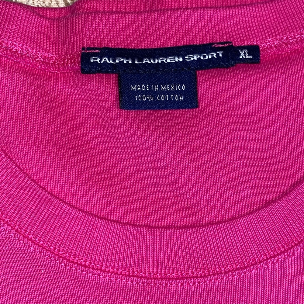 Pink t-shirt by Ralph Lauren Sport, size XL - Picture 3 of 3